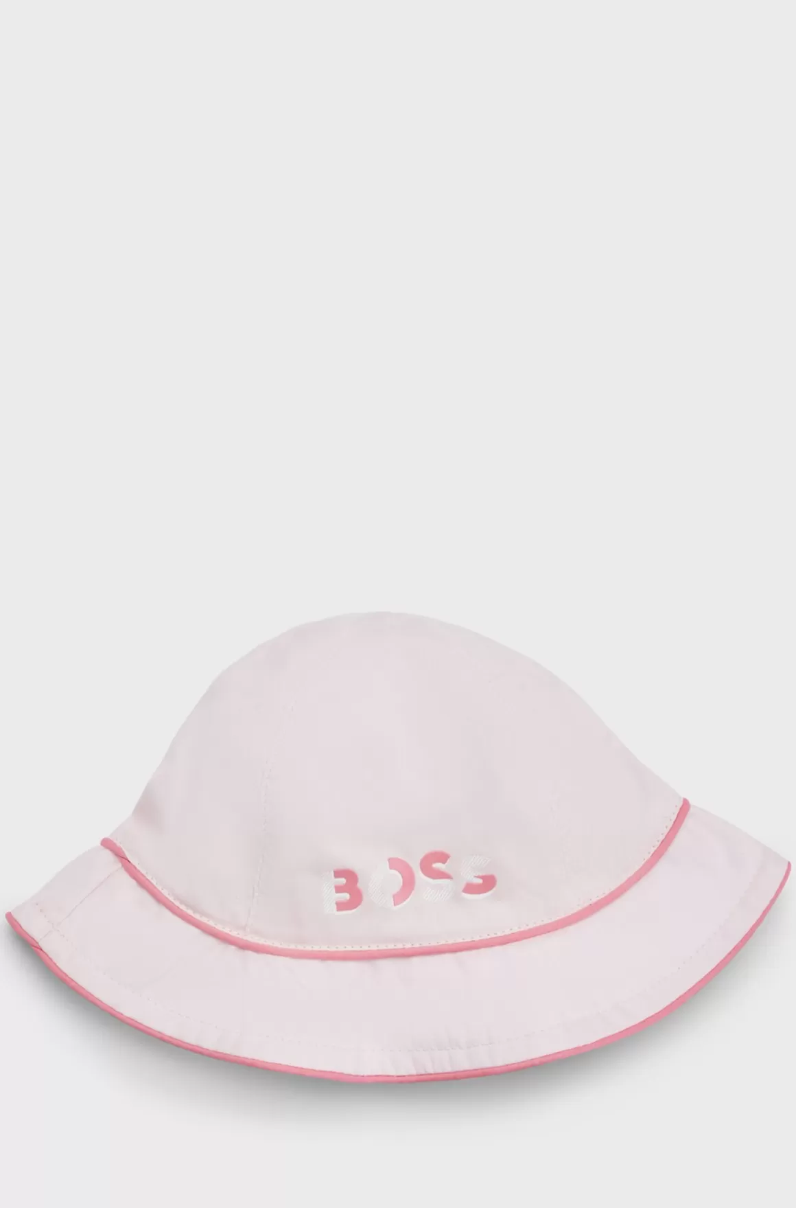 Børn HUGO BOSS Babyhat I Bomuld Med Snore Og Logoprint