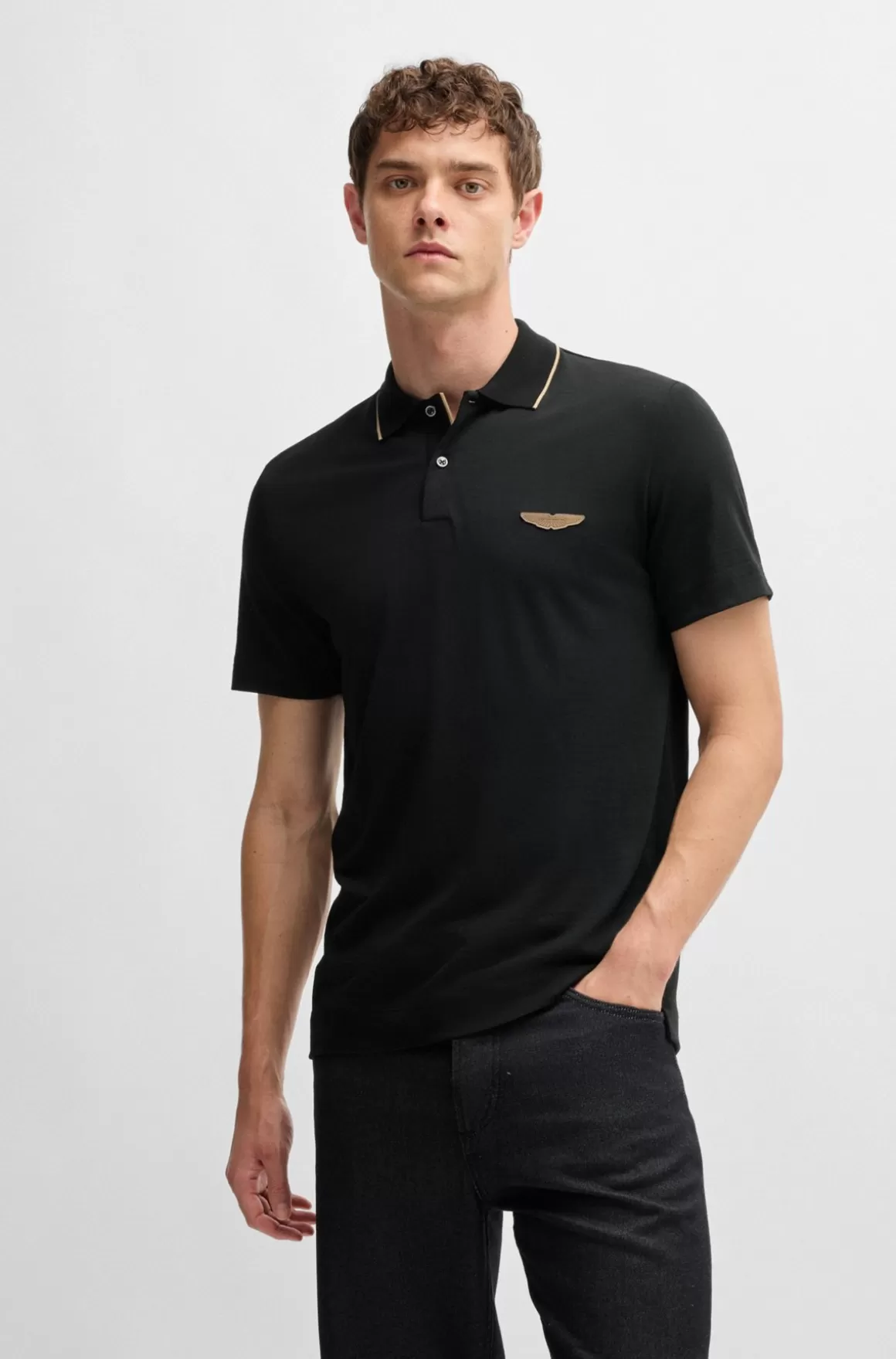 HUGO BOSS BOSS X ASTON MARTIN-poloshirt I Merinould