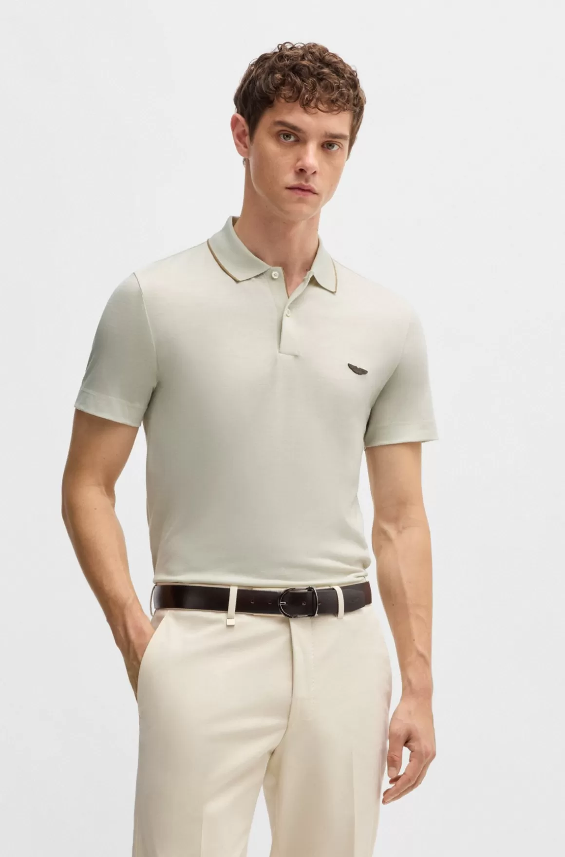 HUGO BOSS BOSS X ASTON MARTIN-poloshirt I Merinould