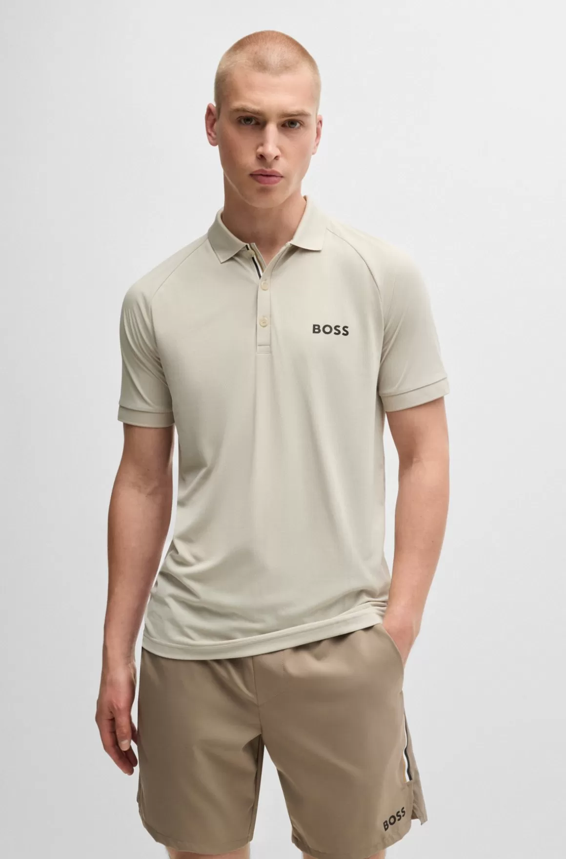 HUGO BOSS BOSS X Matteo Berrettini Poloshirt I Waffle-stof