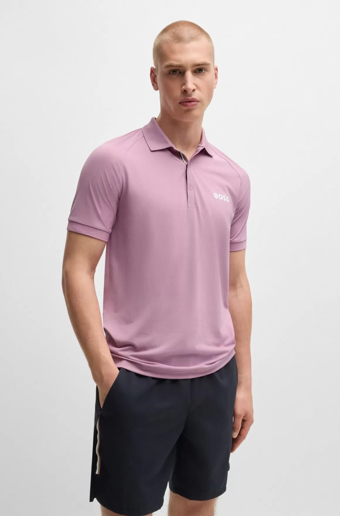 HUGO BOSS BOSS X Matteo Berrettini Poloshirt I Waffle-stof