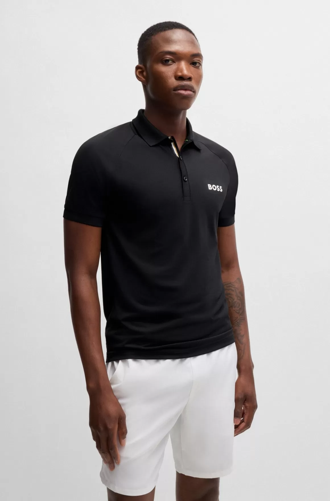 HUGO BOSS BOSS X Matteo Berrettini Poloshirt I Waffle-stof