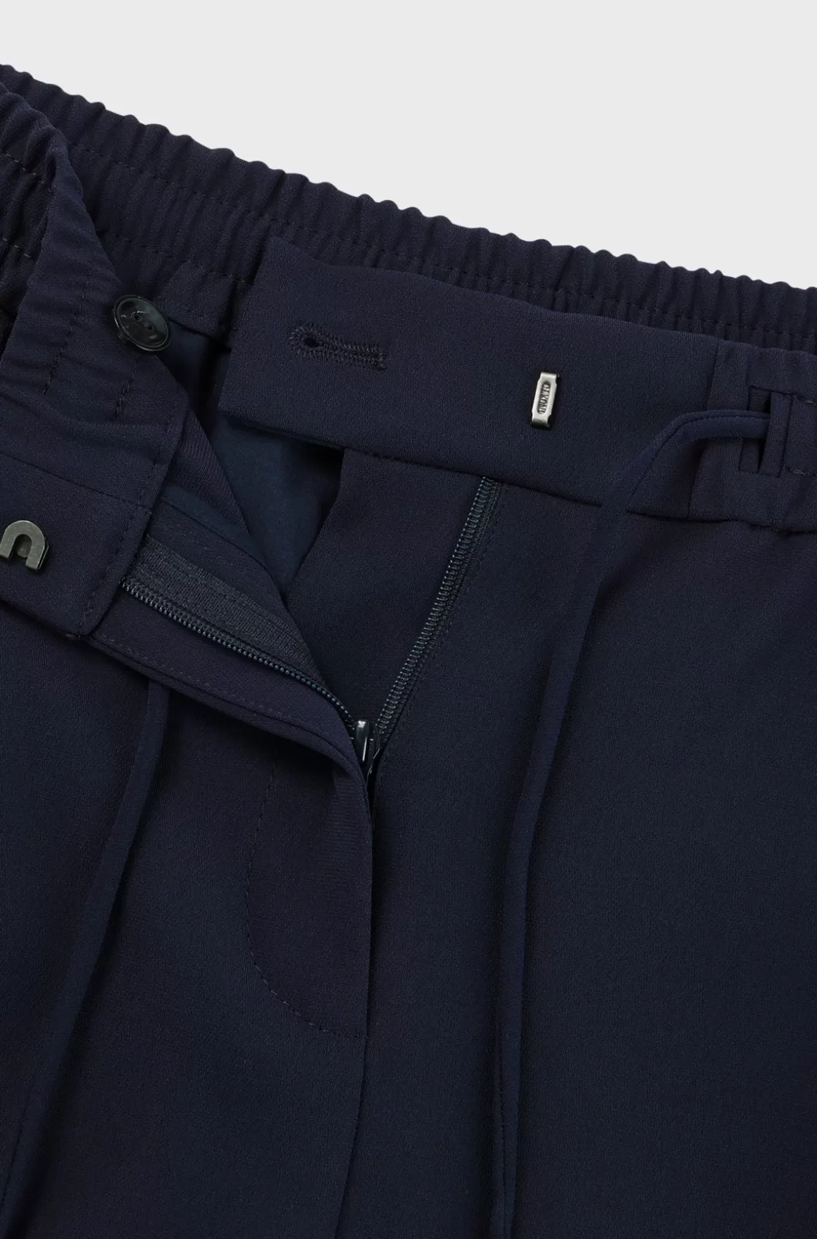 HUGO BOSS Bukser Med Regular Fit, Løbesnor Og Krølfrit Japansk Crepe