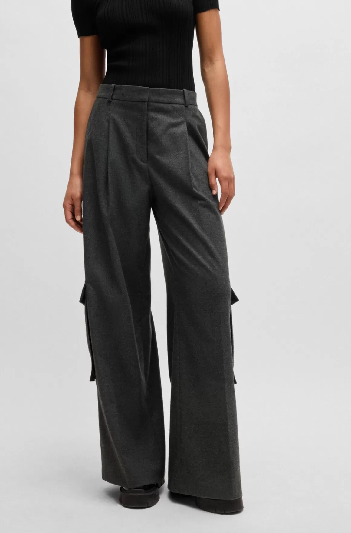 HUGO BOSS Bukser Med Relaxed Fit Og Cargolommer