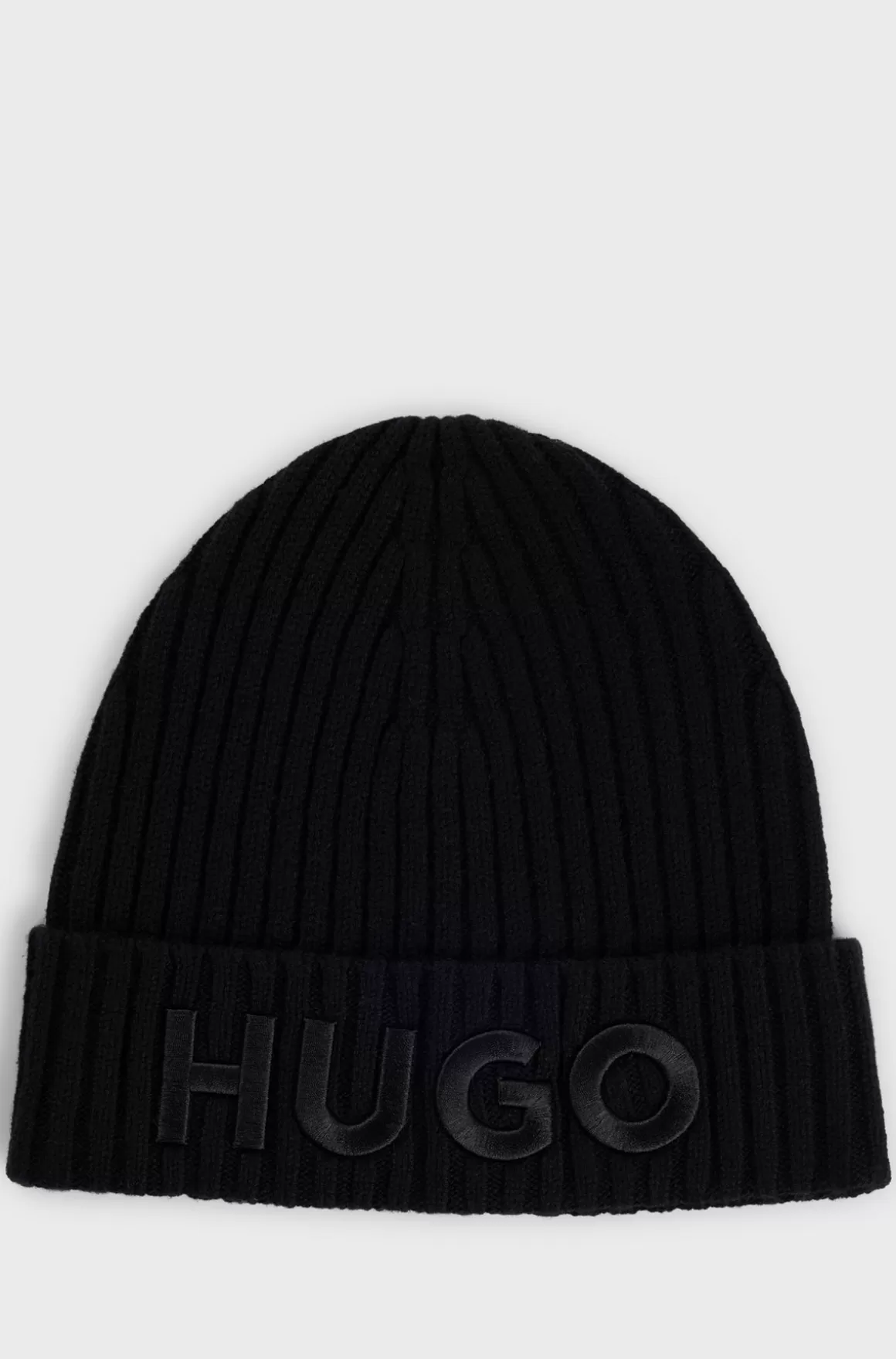 HUGO BOSS Hue I Ny Uld Med Logodetalje
