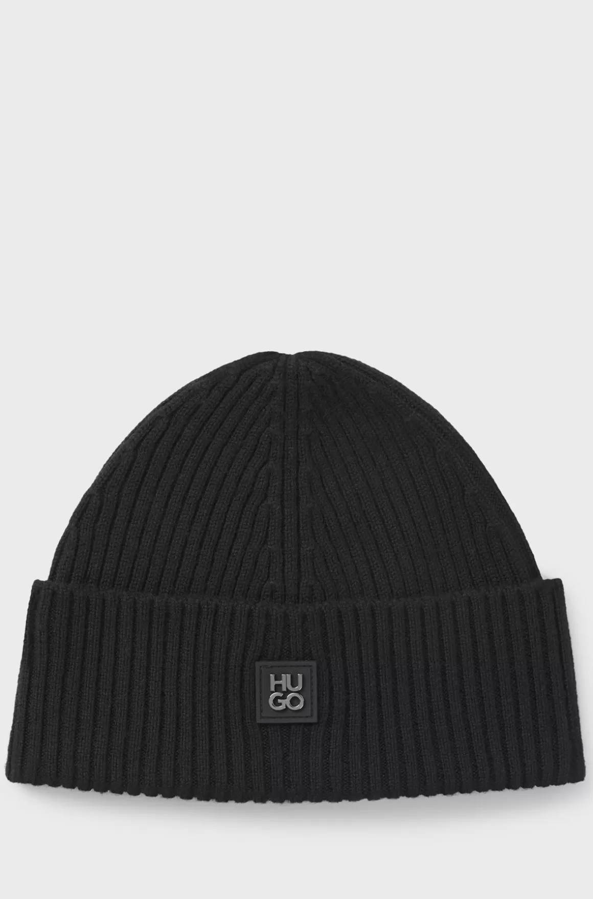 HUGO BOSS Hue I Ny Uld Med Stablet Logo