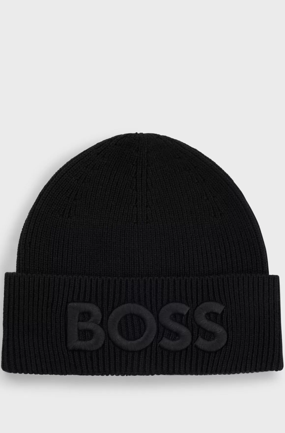 HUGO BOSS Hue I Uldblanding Med Broderet Logo
