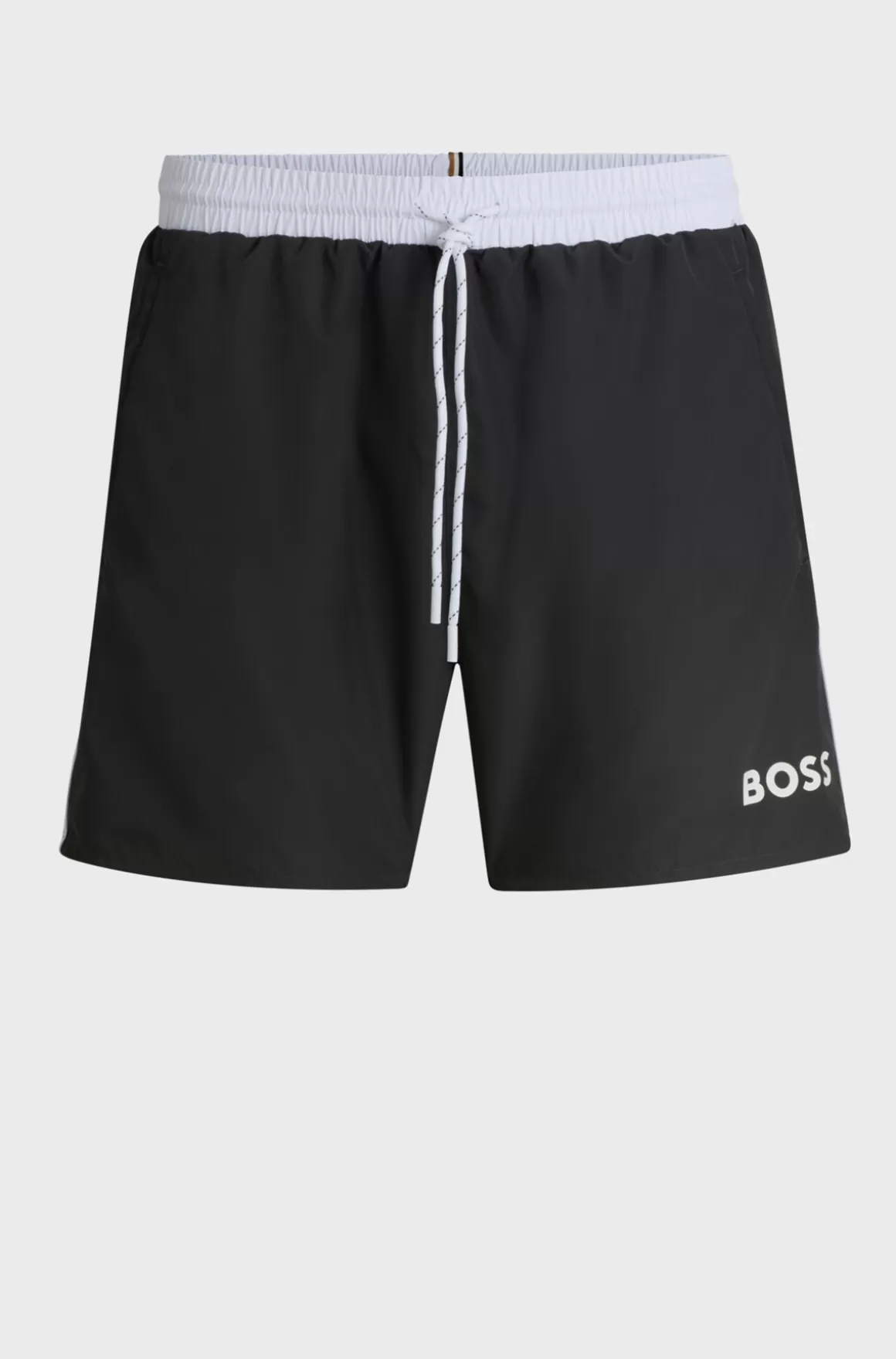 HUGO BOSS Hurtigtørrende Badeshorts Med Logoprint