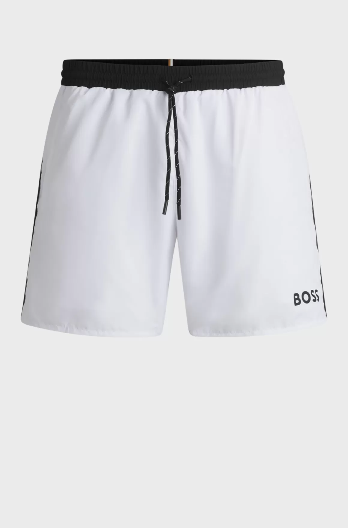 HUGO BOSS Hurtigtørrende Badeshorts Med Logoprint