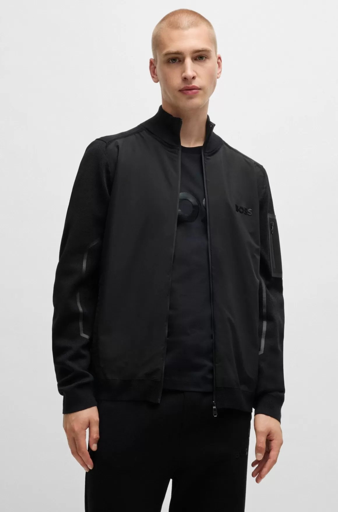 HUGO BOSS Jakke I Blandede Materialer Med Termoregulerende Egenskaber