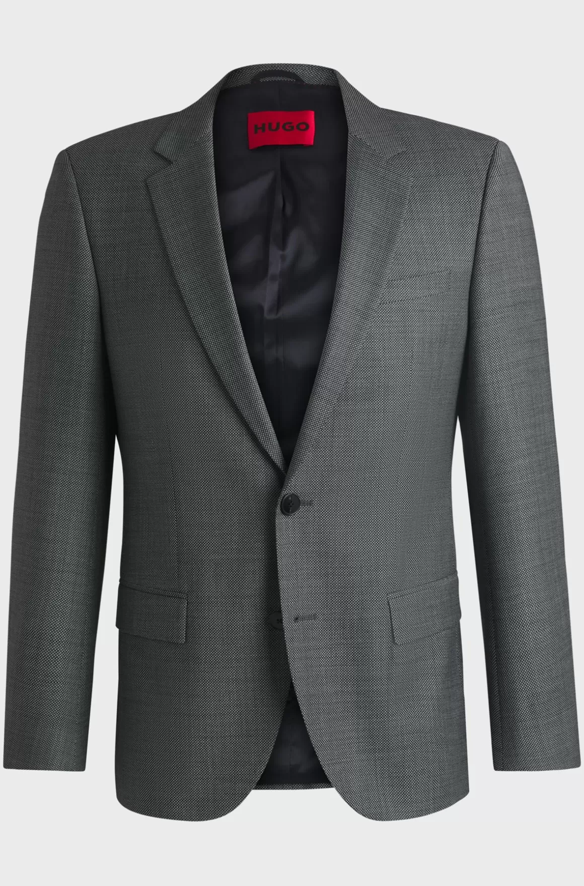 HUGO BOSS Jakke Med Slim Fit Og Dobbystof Med Stræk