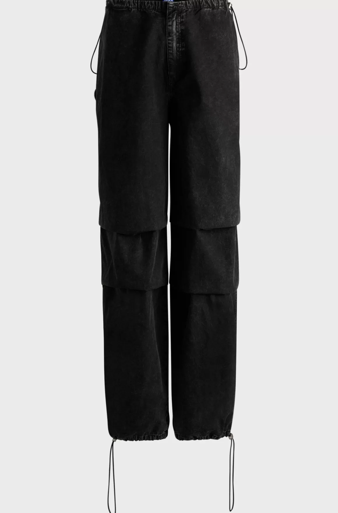 HUGO BOSS Jeans Med Baggy Fit Og Sort Denim Uden Stræk