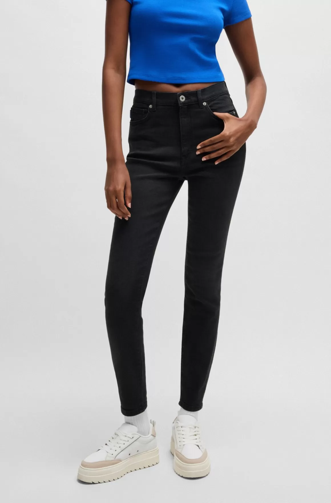 HUGO BOSS Jeans Med Skinny Fit I Denim Med Stræk