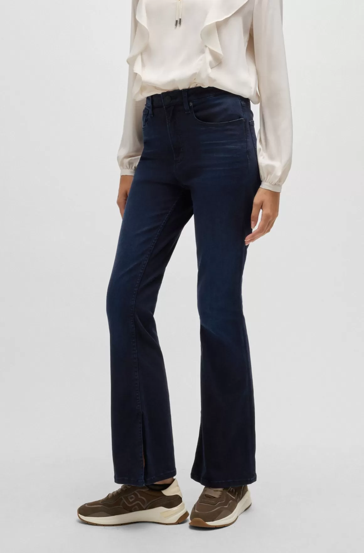 HUGO BOSS Jeans Med Slim Fit Og Svaj I Blå Denim Med Stræk
