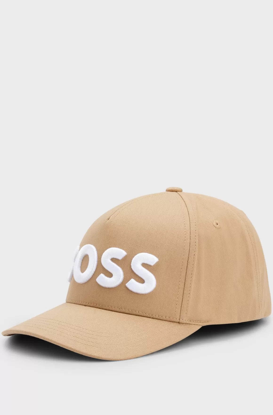 HUGO BOSS Kasket I Bomuldstwill Med Broderet 3D-logo