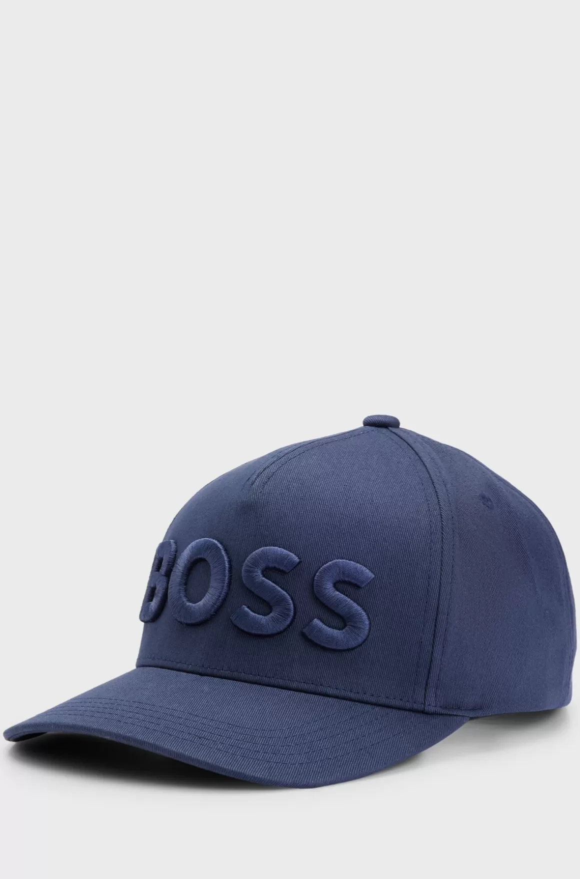 HUGO BOSS Kasket I Bomuldstwill Med Broderet 3D-logo