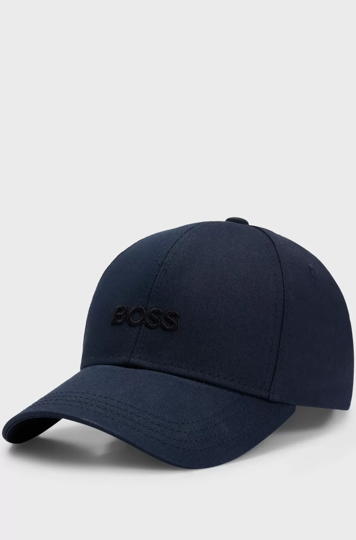 HUGO BOSS Kasket I Bomuldstwill Med Broderet Logo