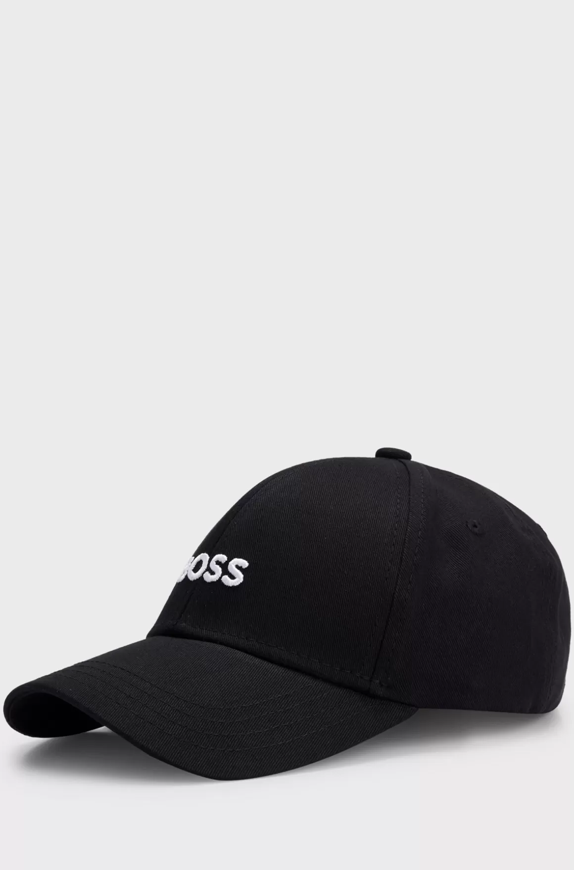 HUGO BOSS Kasket I Bomuldstwill Med Broderet Logo