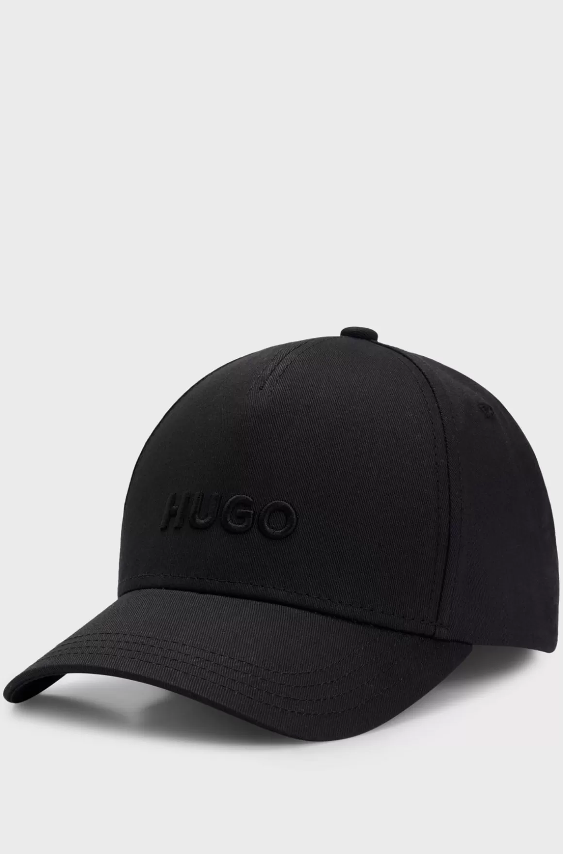 HUGO BOSS Kasket I Bomuldstwill Med Broderet Logo