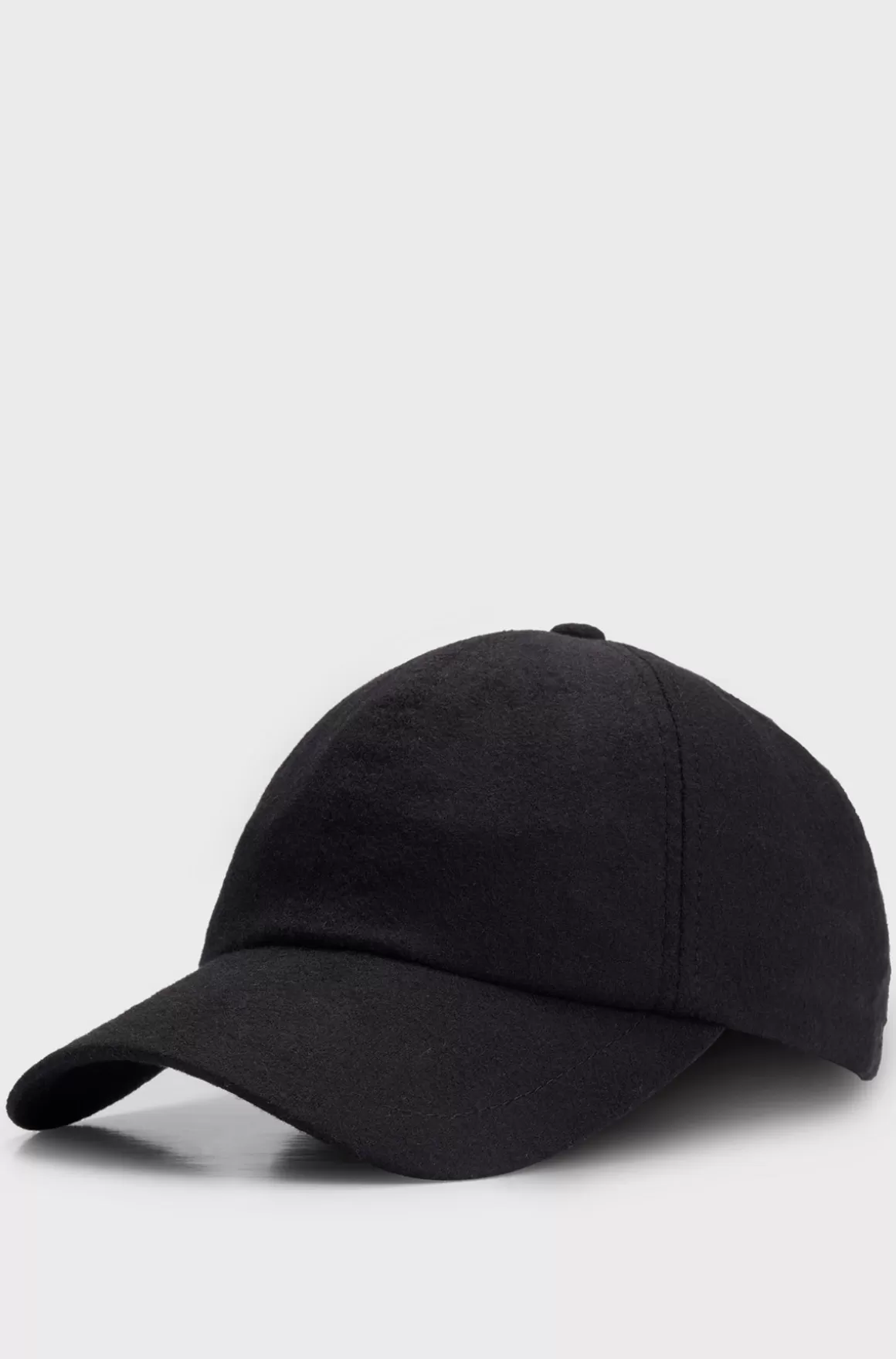 HUGO BOSS Kasket I Uldblanding Med Broderet Logo