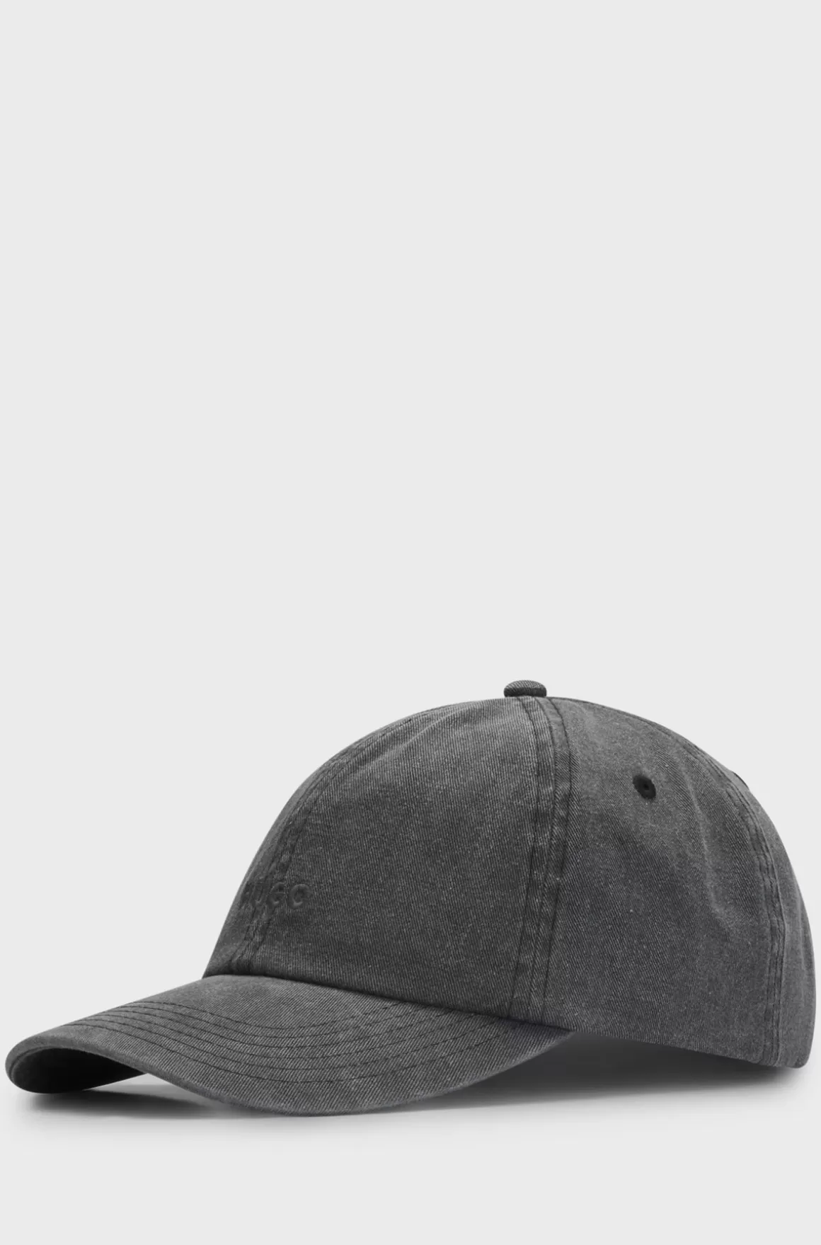 HUGO BOSS Kasket Med 6 Paneler I Bomuldstwill Med Broderet Logo