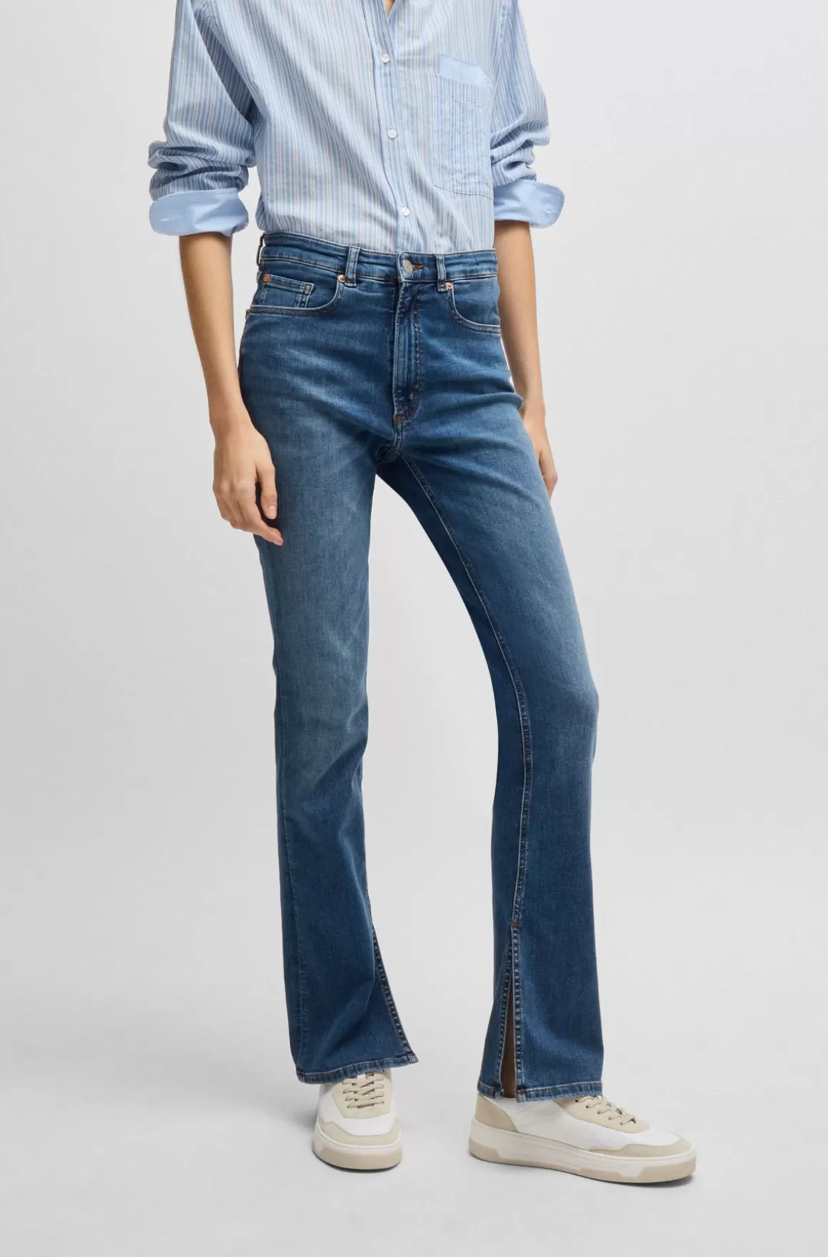 HUGO BOSS Kick-flare Jeans I Elastisk Denim