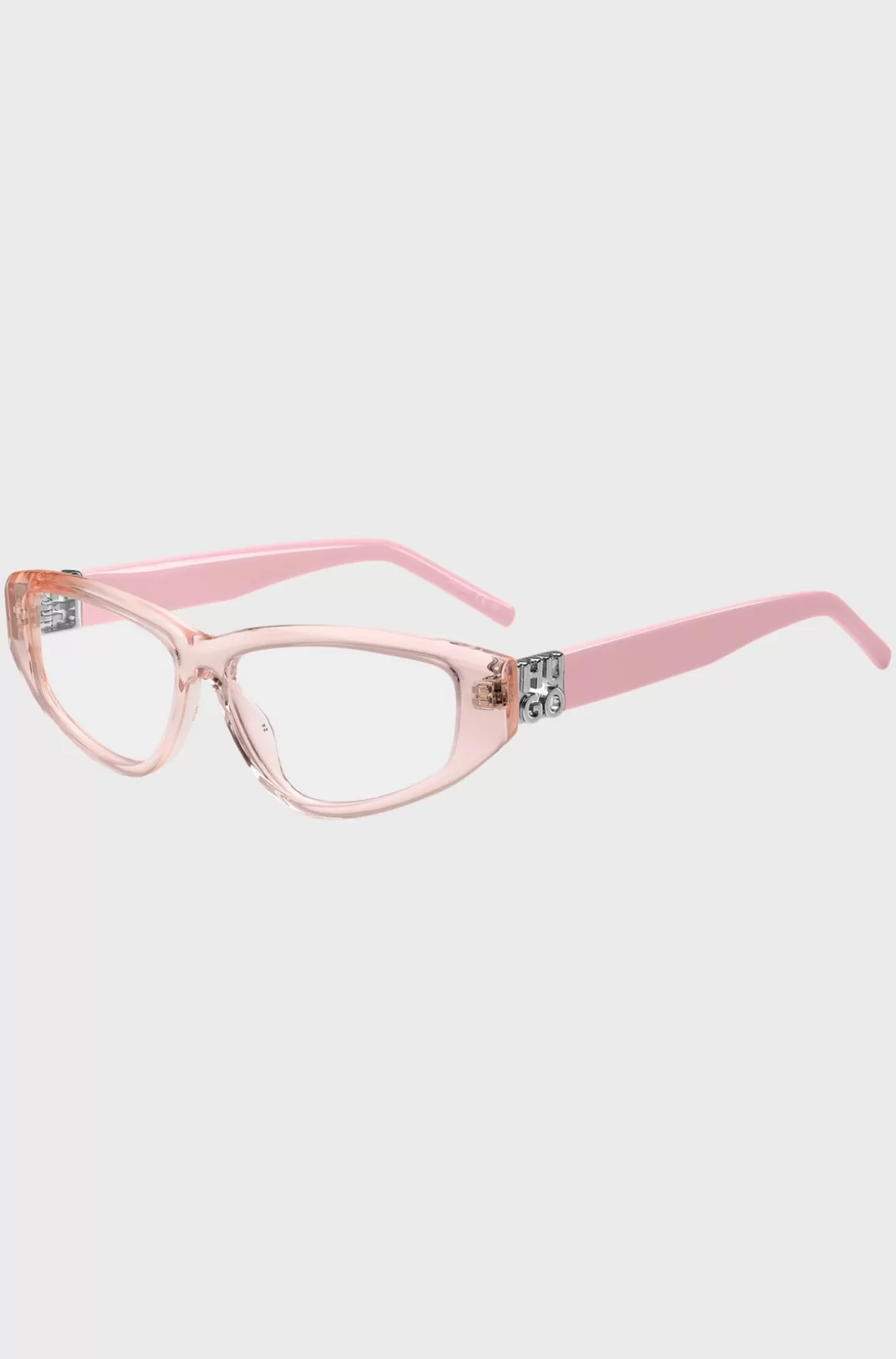HUGO BOSS Lyserød Acetat-ramme Til Briller Med Styrke Med 3D-monogram