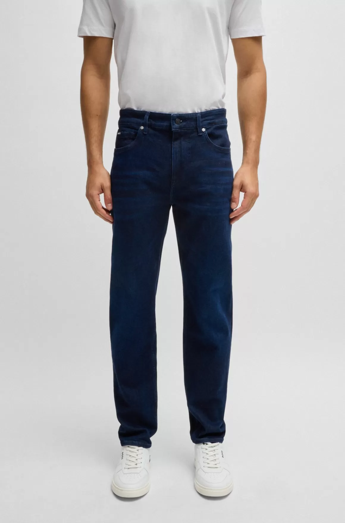HUGO BOSS Maine Regular Fit Jeans I Ekstra Blød Denim