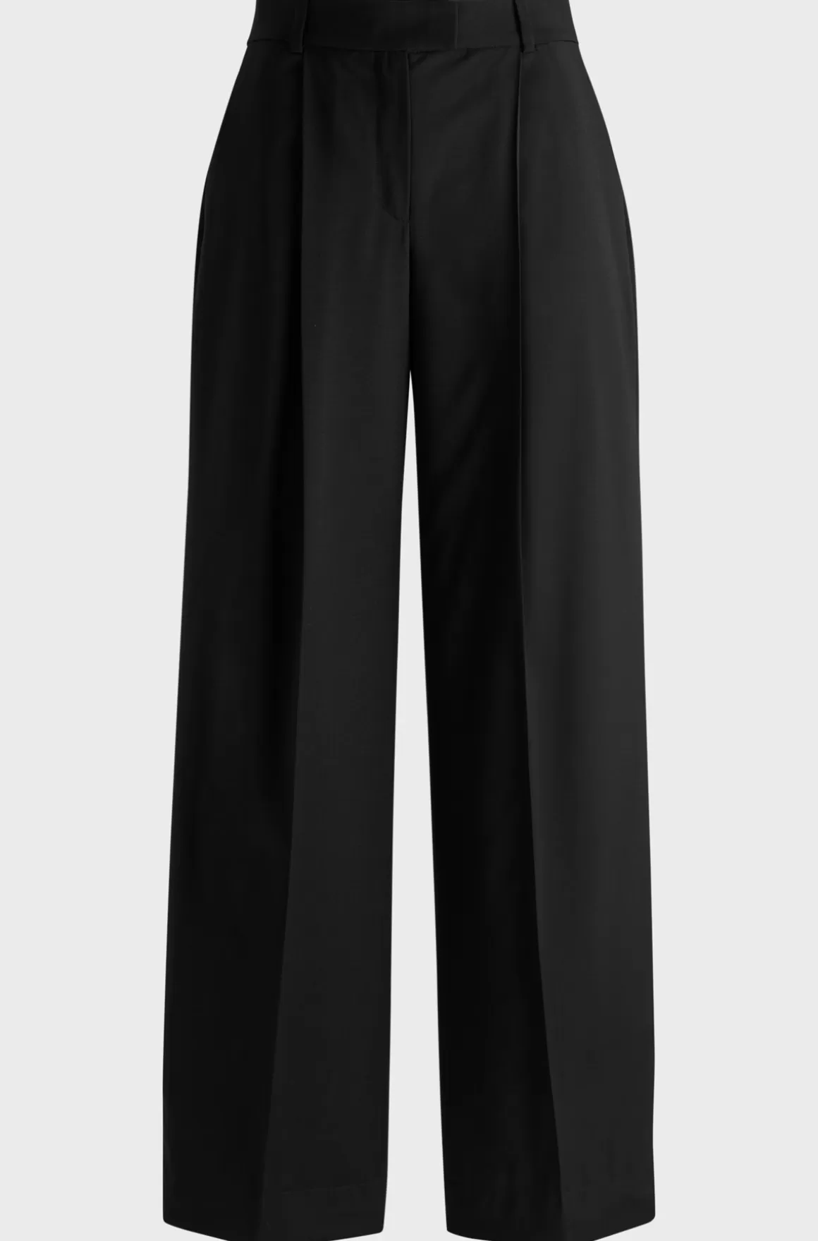 HUGO BOSS NAOMI X BOSS-bukser Med Regular Fit I Uld Med Naturligt Stræk