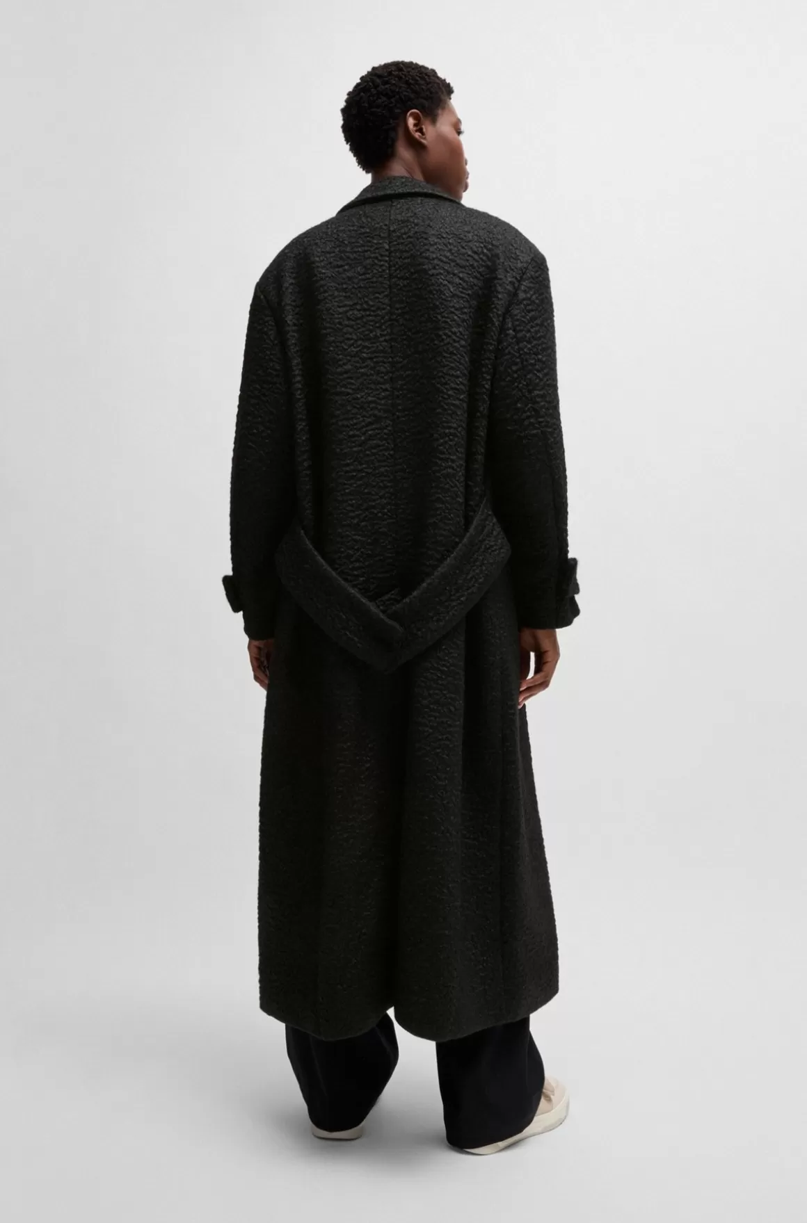 HUGO BOSS NAOMI X BOSS-frakke Med Oversize Fit I Uldblanding