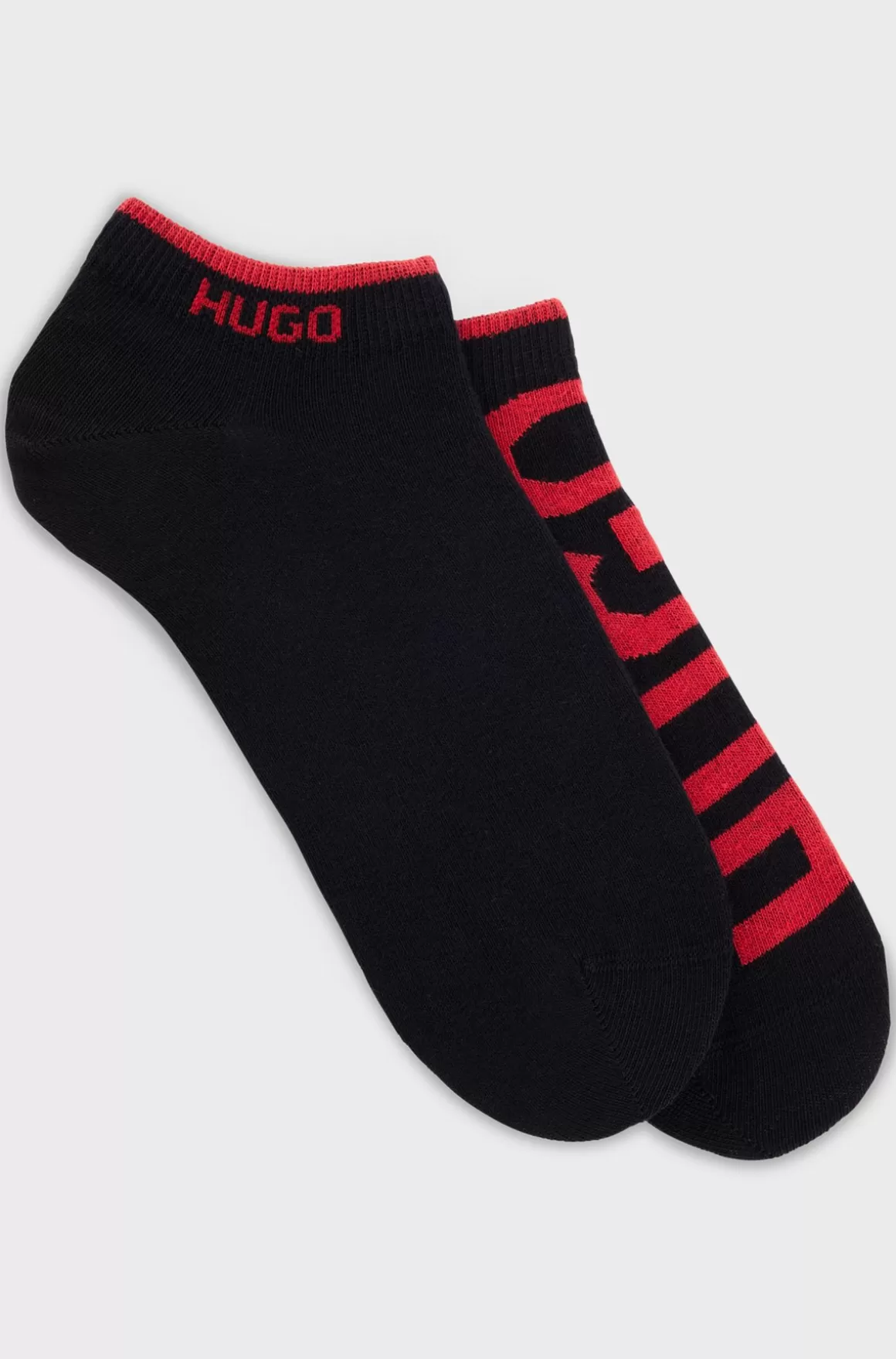HUGO BOSS Pakke Med To Par Ankelstrømper I En Bomuldsblanding Med Logoer