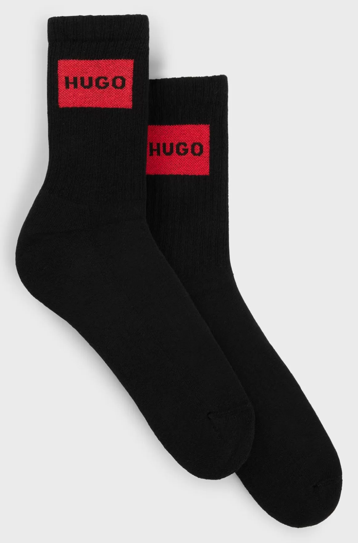 HUGO BOSS Pakke Med To Par Korte Sokker Med Røde Logoer