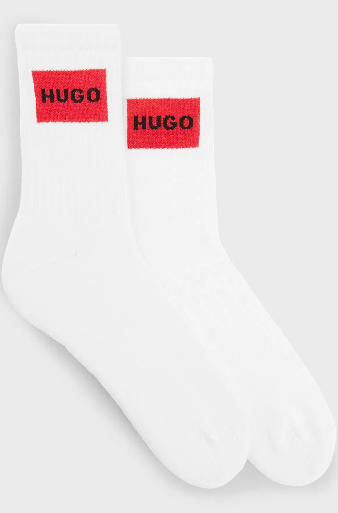HUGO BOSS Pakke Med To Par Korte Sokker Med Røde Logoer