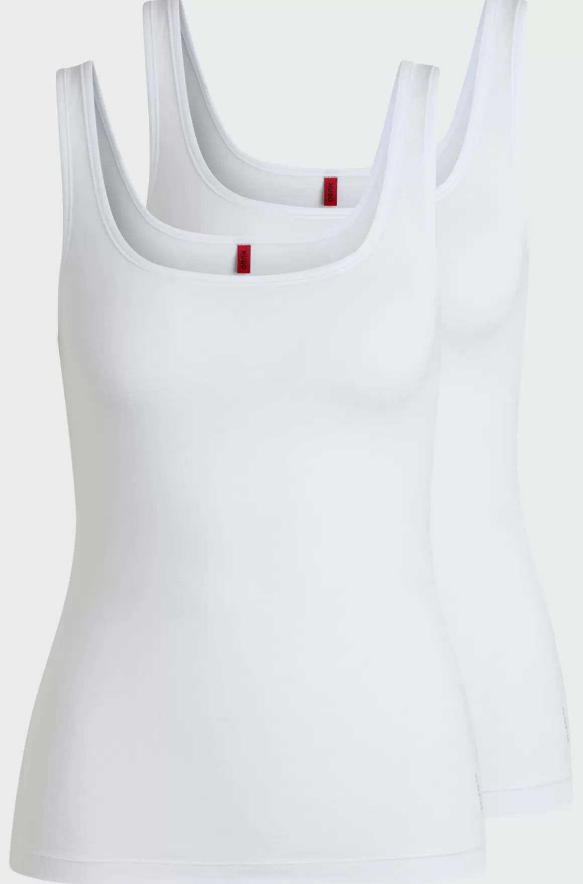 HUGO BOSS Pakke Med To Toppe I Bomuld Med Stræk Og Logoprint