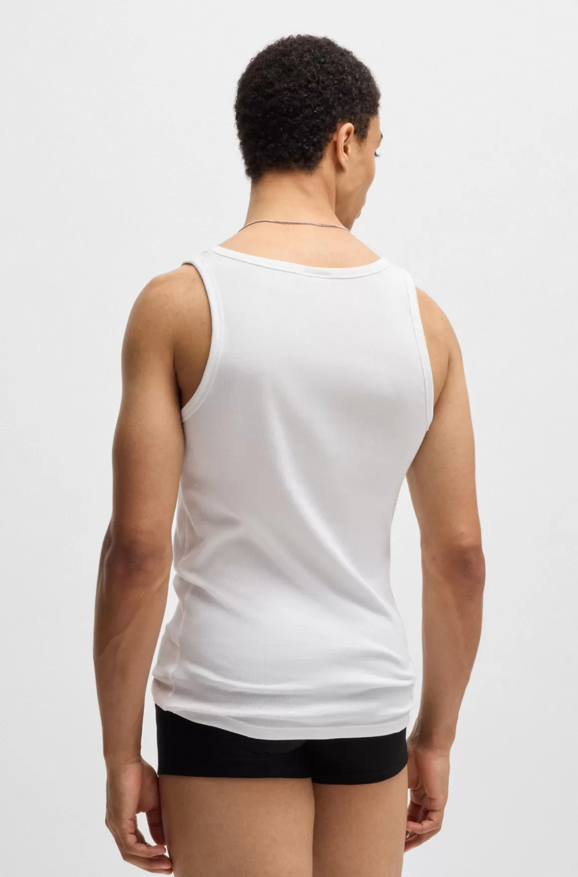 HUGO BOSS Pakke Med To Toppe I Bomuld Med Stræk Og Logoprint
