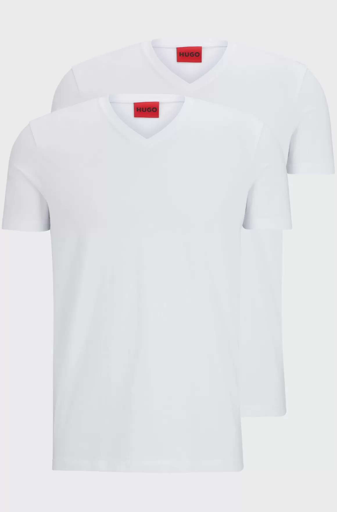 HUGO BOSS Pakke Med To T-shirts Med V-hals I Bomuld Med Stræk