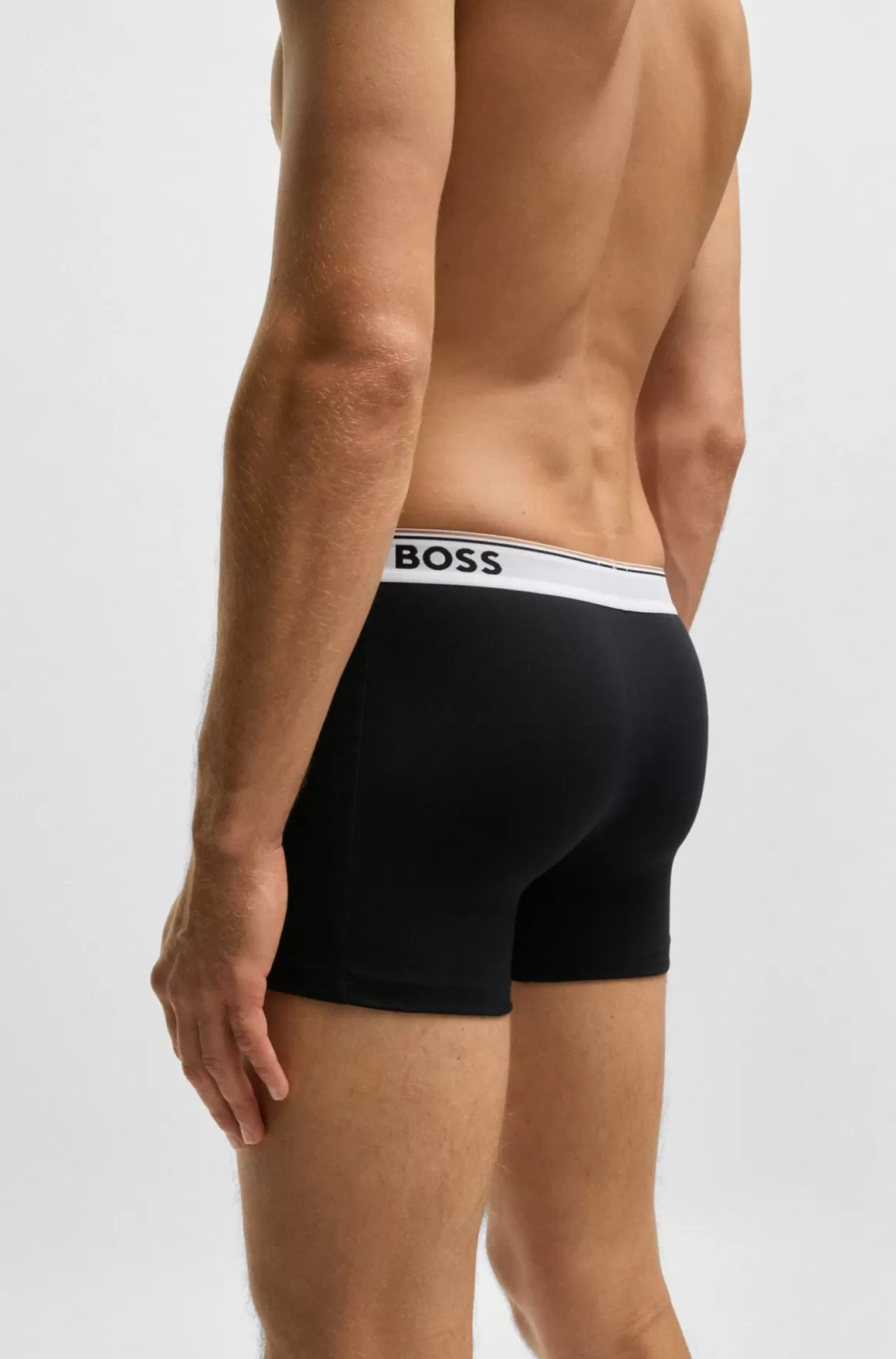HUGO BOSS Pakke Med Tre Boxer-underbukser I Bomuld Med Stræk Med Logoer