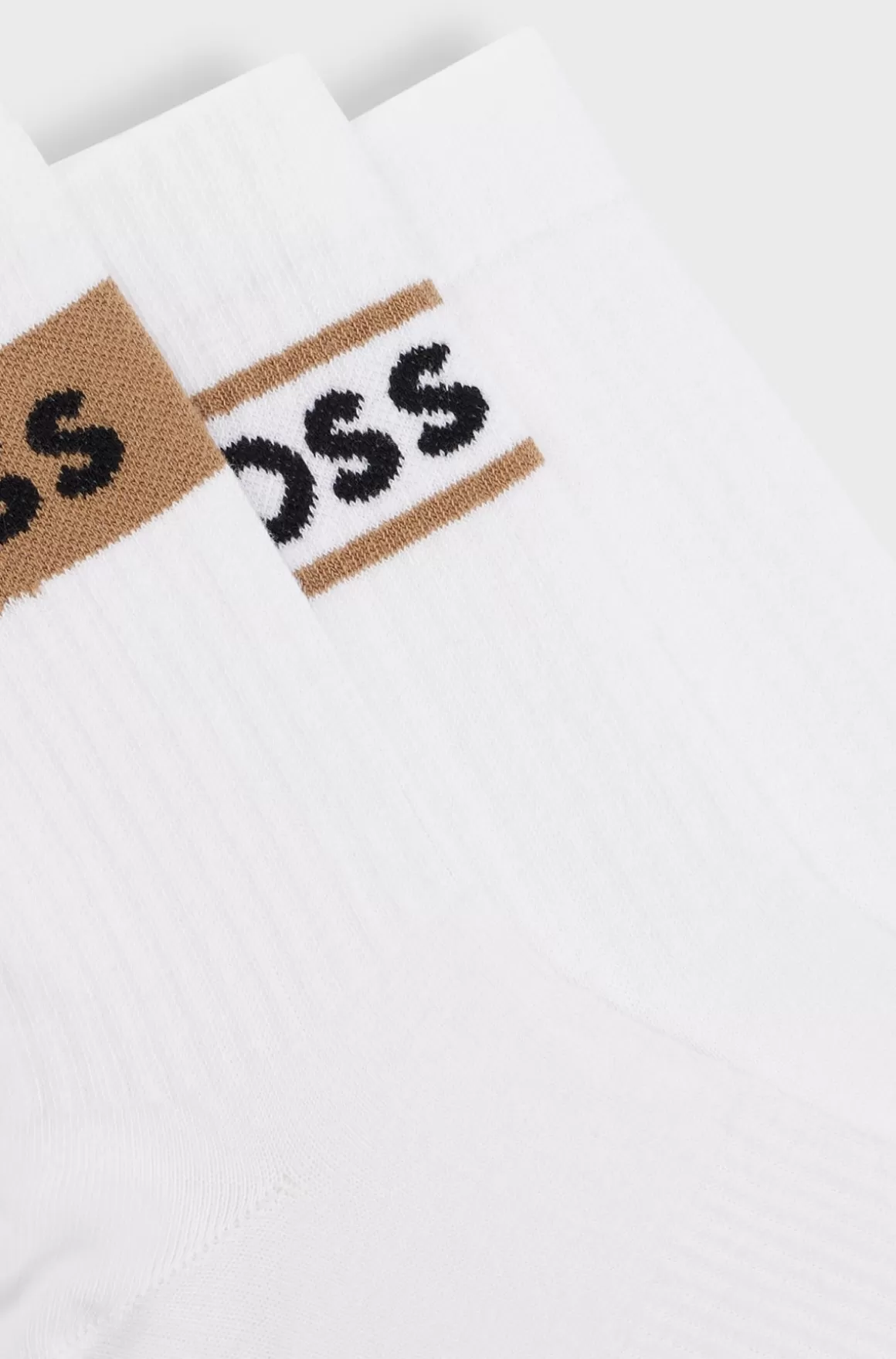 HUGO BOSS Pakke Med Tre Par Korte Strømper I Bomuldsblanding Med Logoer