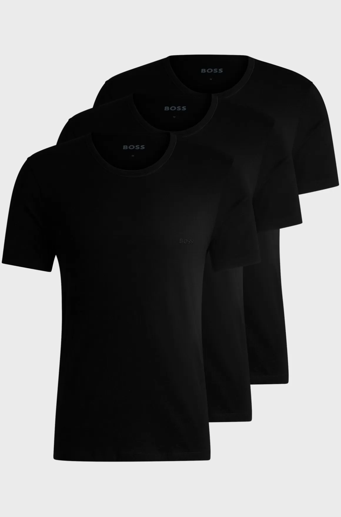 HUGO BOSS Pakke Med Tre T-shirts I Bomuld Med Broderet Logo