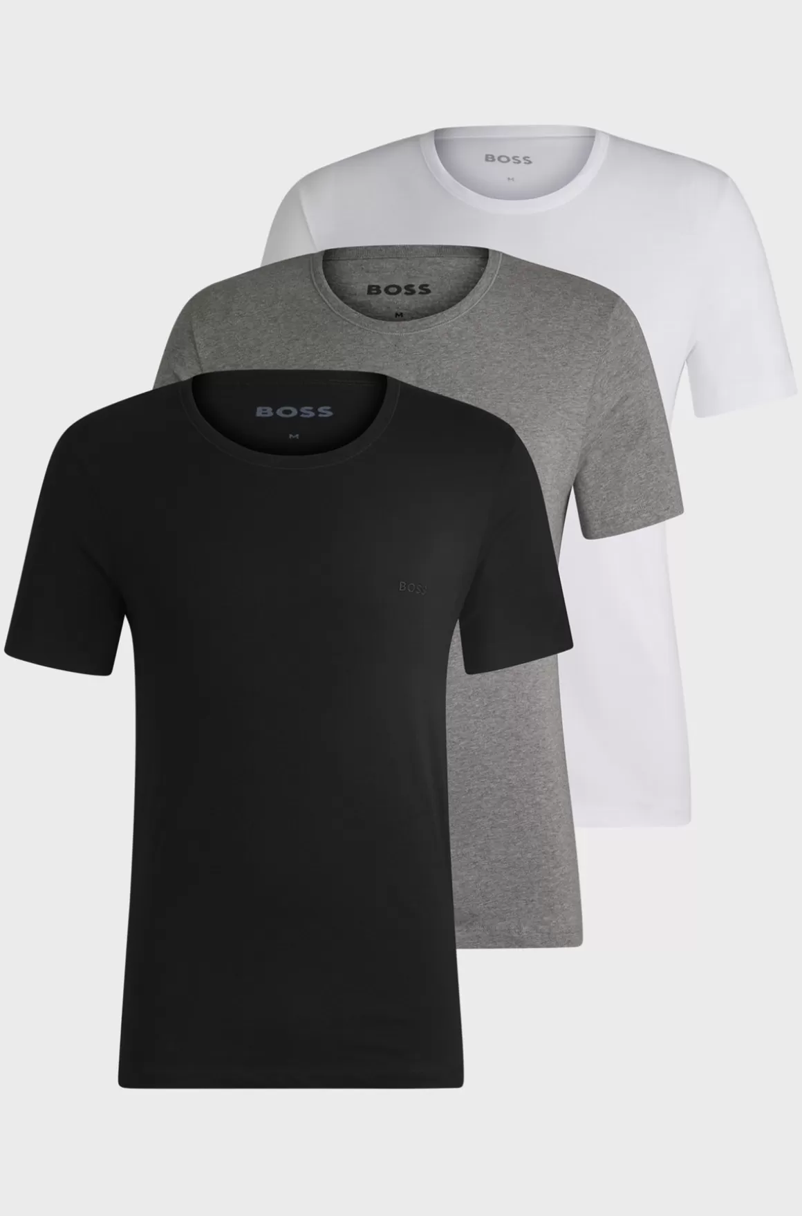 HUGO BOSS Pakke Med Tre T-shirts I Bomuld Med Broderet Logo
