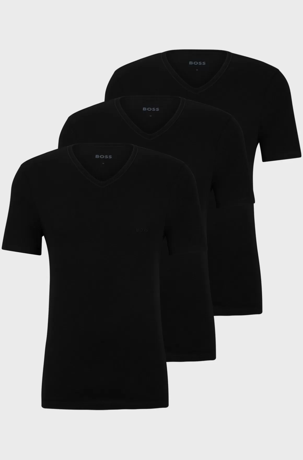 HUGO BOSS Pakke Med Tre T-shirts Med V-hals I Bomuldsjersey