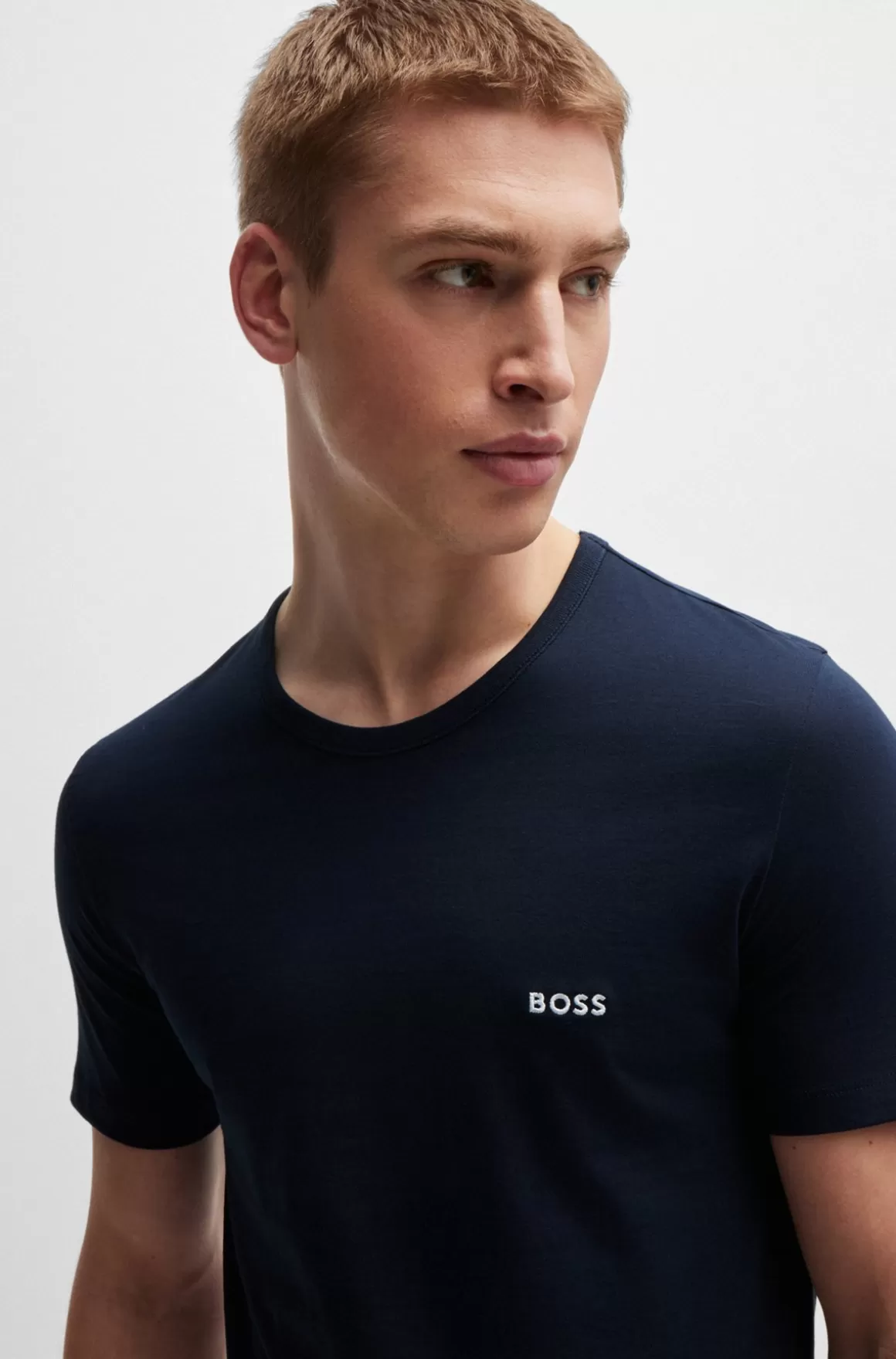 HUGO BOSS Pakke Med Tre T-shirts Til Undertøj I Bomuld Og Med Mærke