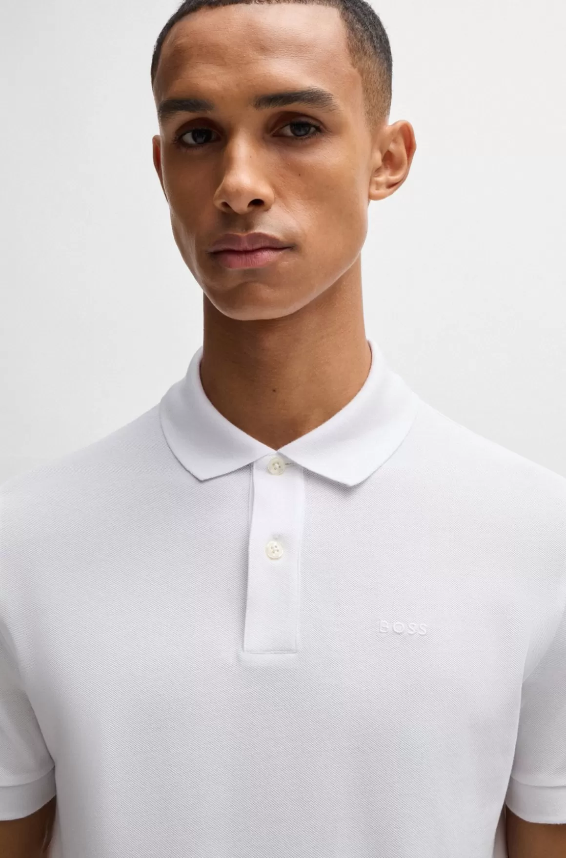 HUGO BOSS Pallas Poloshirt Med Regular Fit I Bomuld Med Broderet Logo