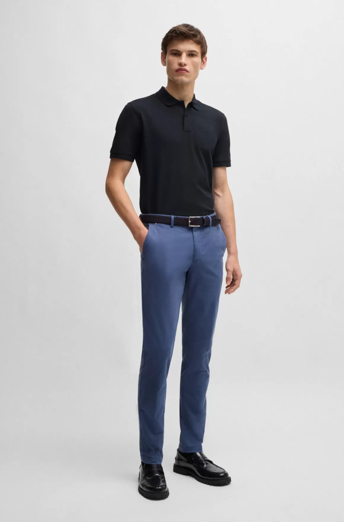 HUGO BOSS Pallas Poloshirt Med Regular Fit I Bomuld Med Broderet Logo
