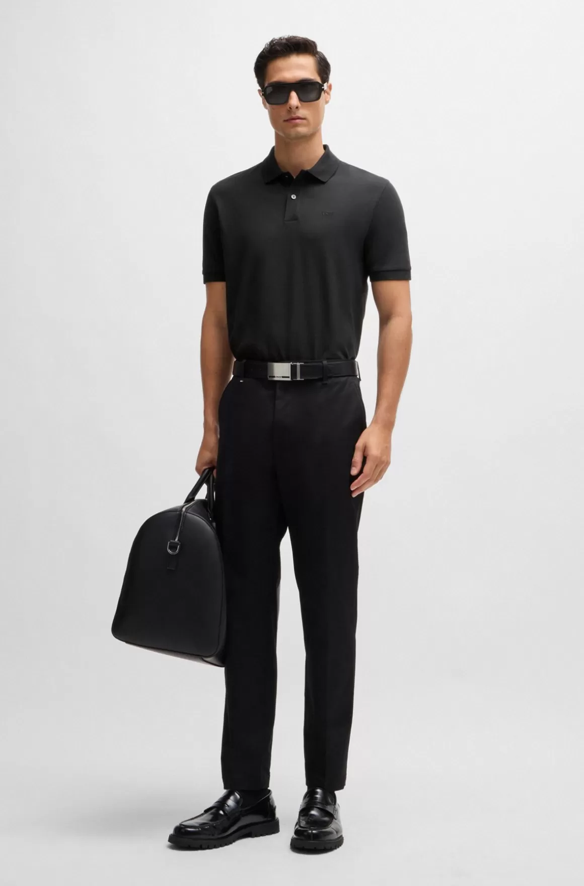 HUGO BOSS Pallas Poloshirt Med Regular Fit I Bomuld Med Broderet Logo