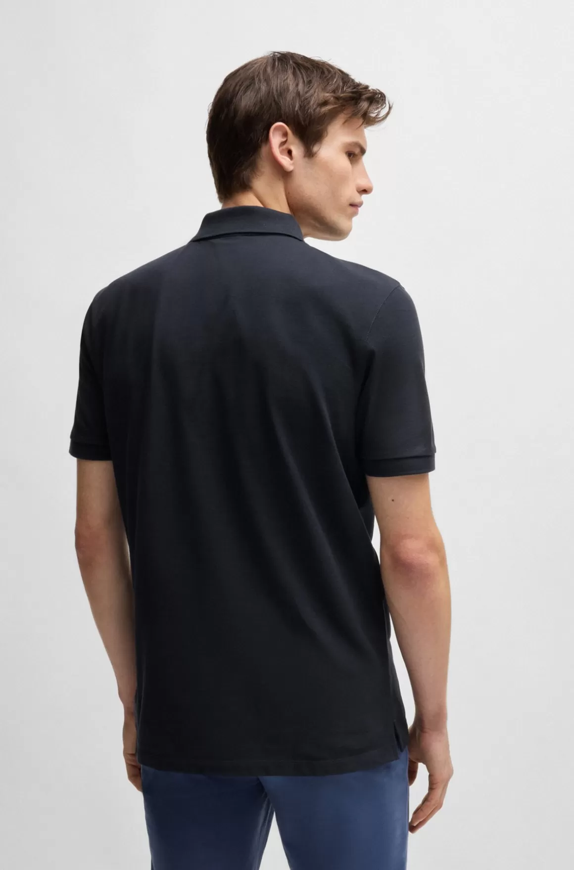HUGO BOSS Pallas Poloshirt Med Regular Fit I Bomuld Med Broderet Logo