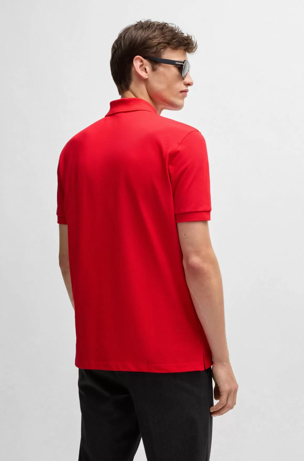 HUGO BOSS Pallas Poloshirt Med Regular Fit I Bomuld Med Broderet Logo