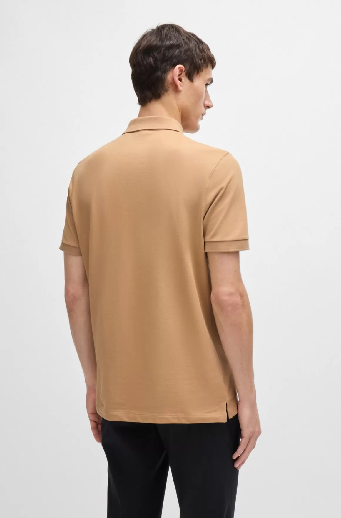 HUGO BOSS Pallas Poloshirt Med Regular Fit I Bomuld Med Broderet Logo