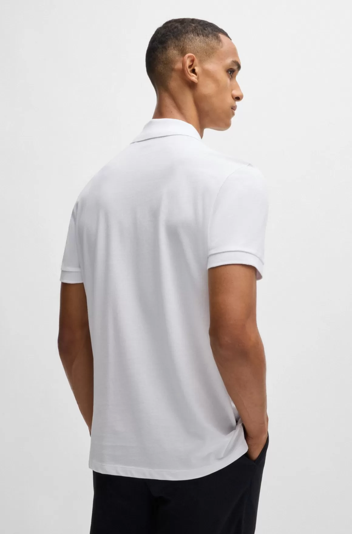 HUGO BOSS Pallas Poloshirt Med Regular Fit I Bomuld Med Broderet Logo