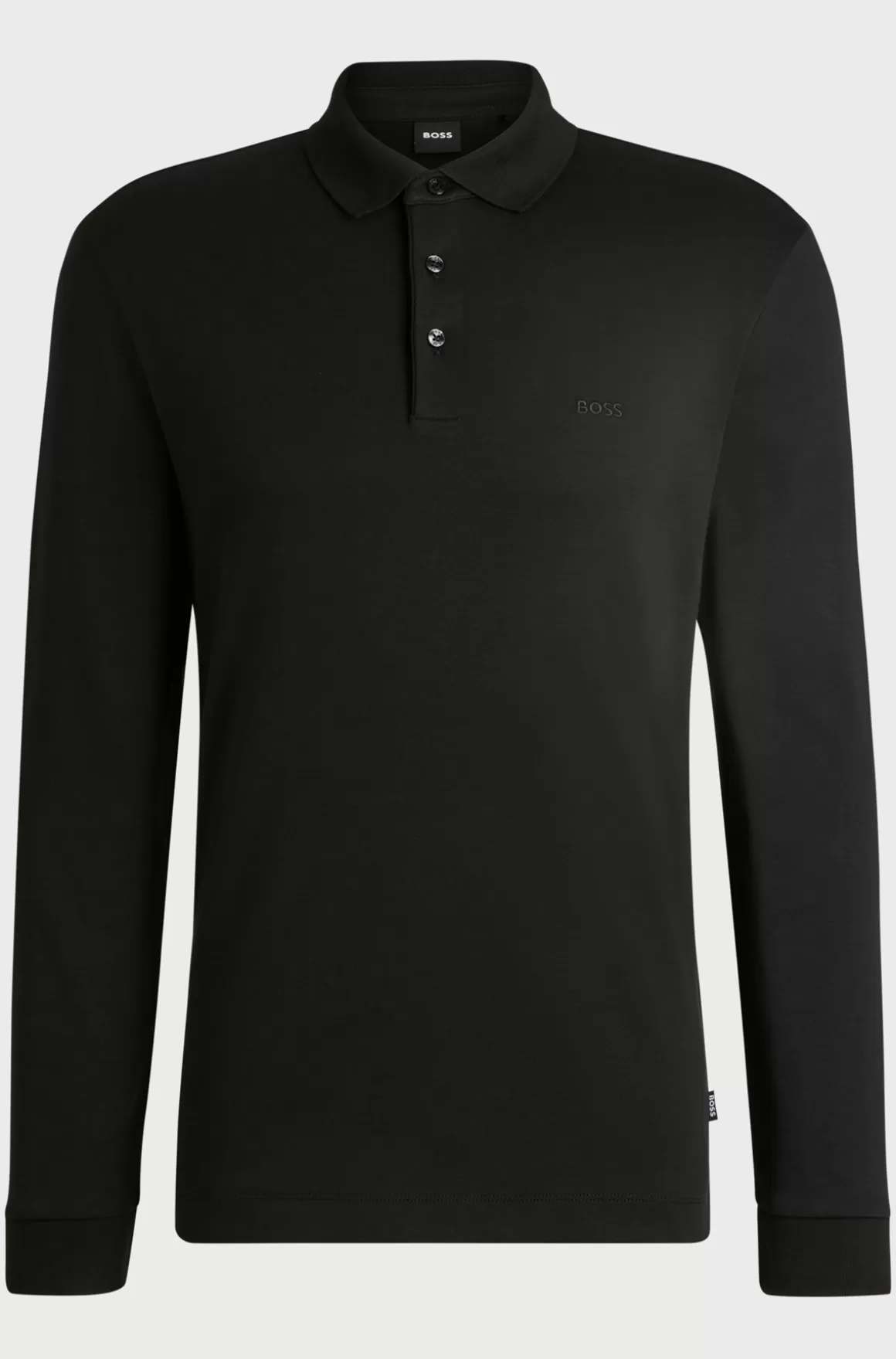 HUGO BOSS Poloshirt I Interlock-bomuld Med Broderet Logo